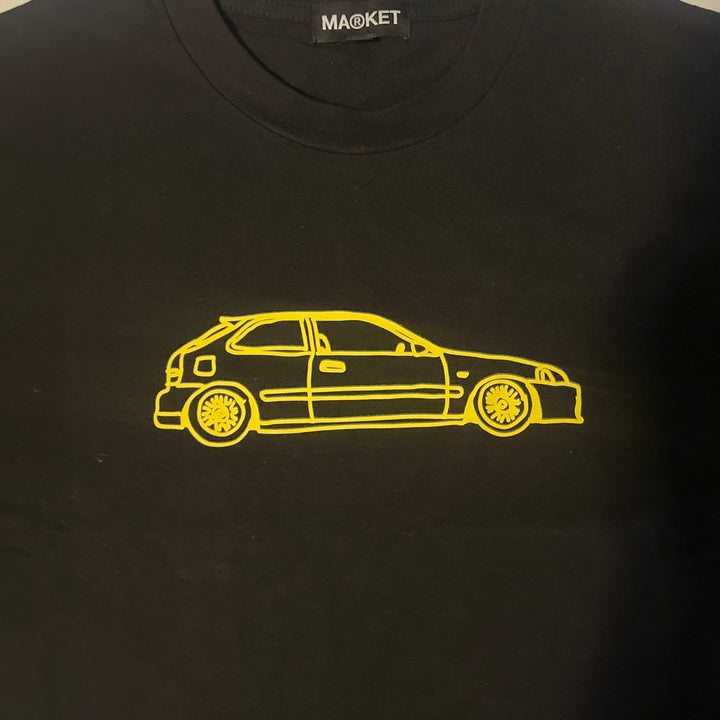 Market Studios Black "Honda Civic" Tee - Living Legend
