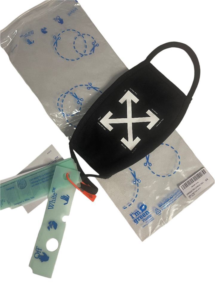 Off-White Logo Face Mask Large NWT 100% Authentic Designer Mask - Living Legend