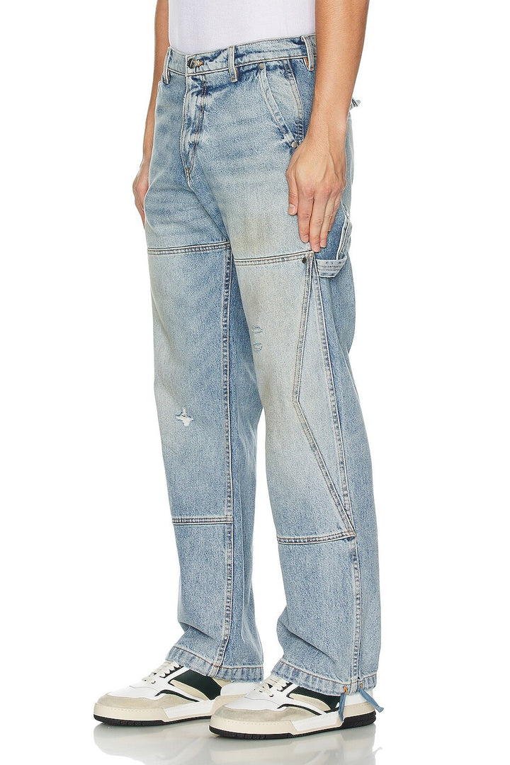 Rhude Reza Denim Double Knee Pant - Living Legend