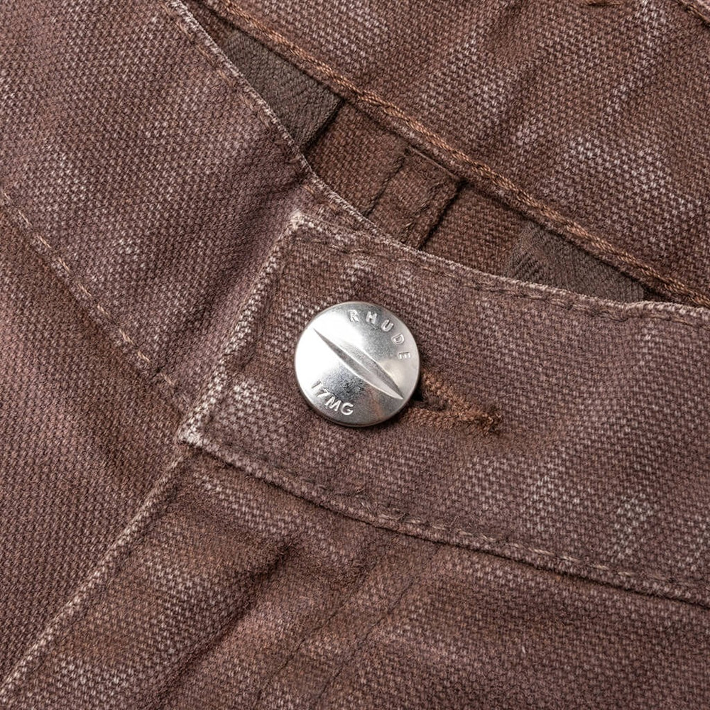 Rhude Reza Double Knee Pant Espresso - Living Legend