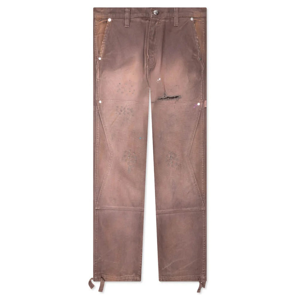 Rhude Reza Double Knee Pant Espresso - Living Legend