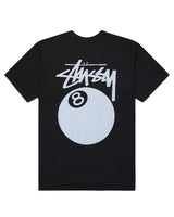 Stussy 8 Ball Pigment Dyed Black Tee - Living Legend