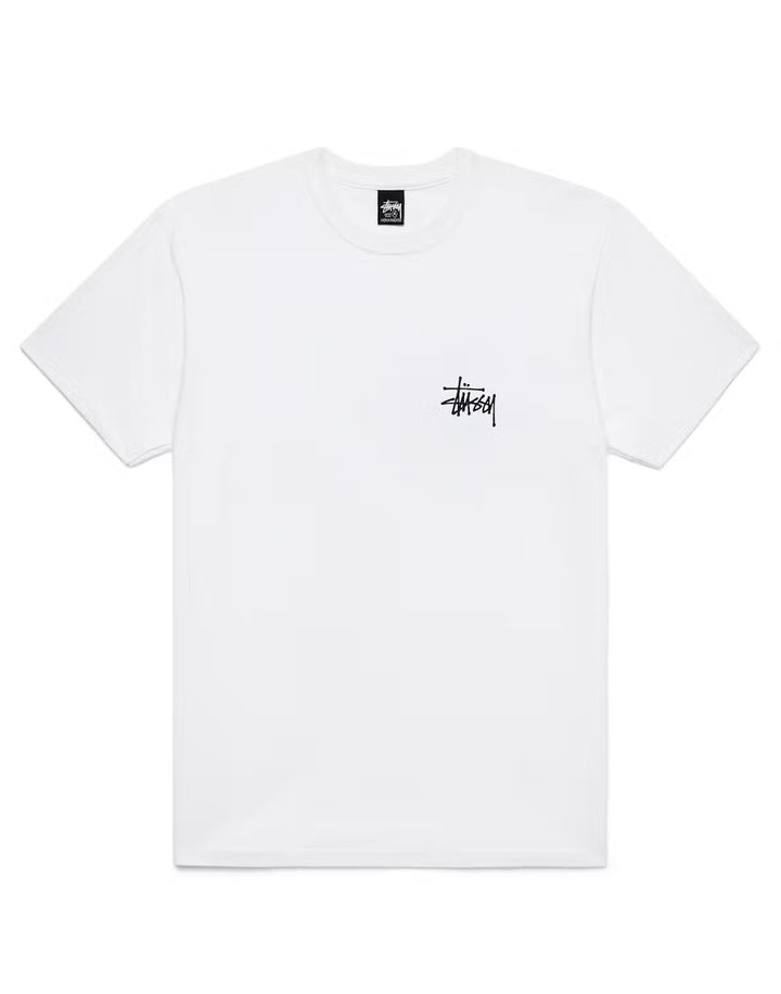 Stussy Mens T Shirt White Basic - Living Legend