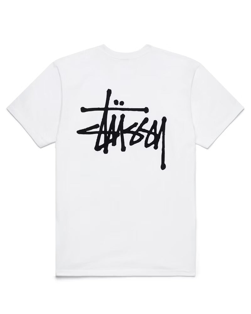 Stussy Mens T Shirt White Basic - Living Legend