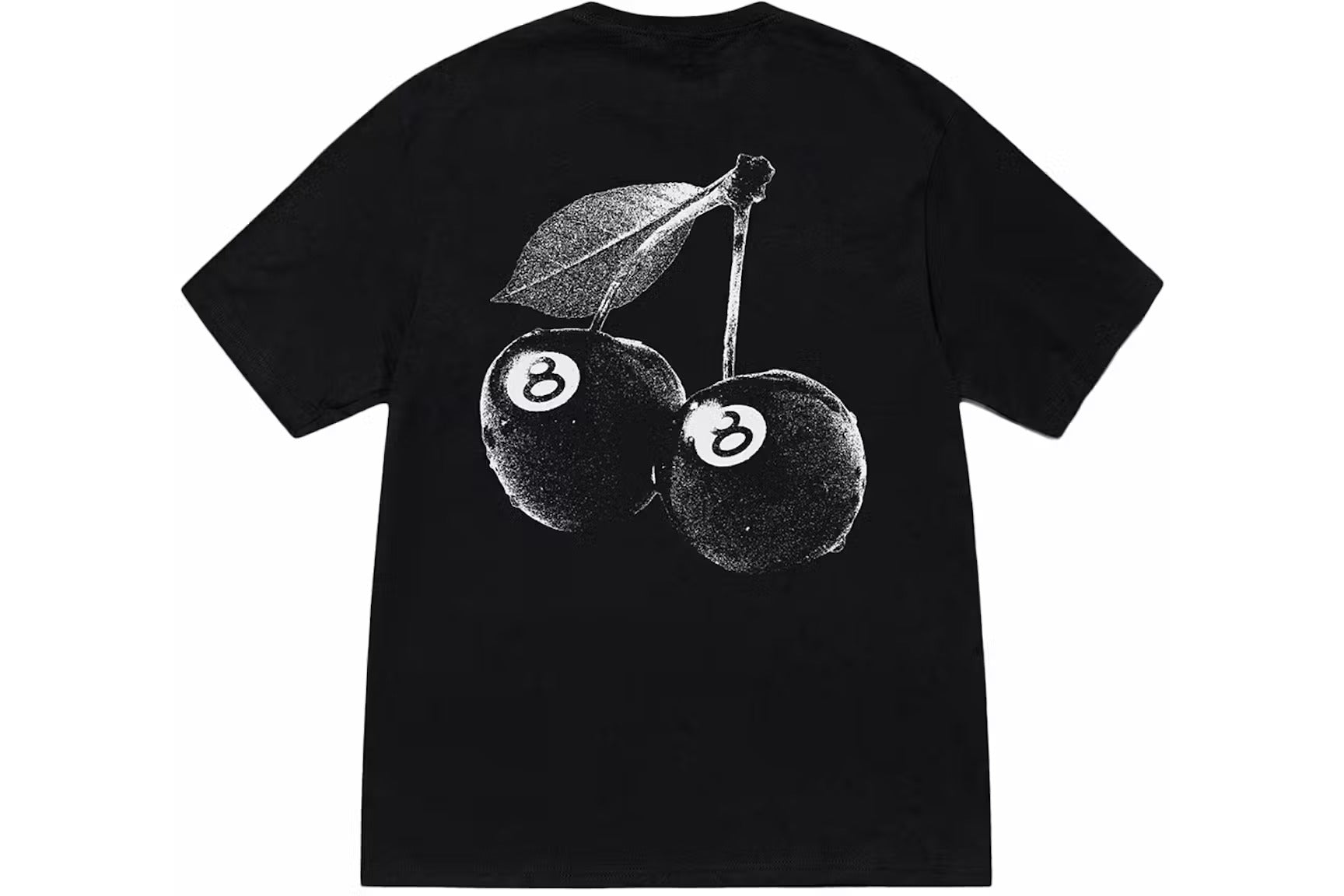 Stussy Shirt 8 Ball Cherries Logo Tee T-Shirt Black - Living Legend