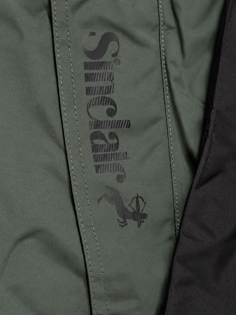 SINCLAIR Two Tone Hooded Jacket Men's Large Black Grey Zip Up Streetwear NWT