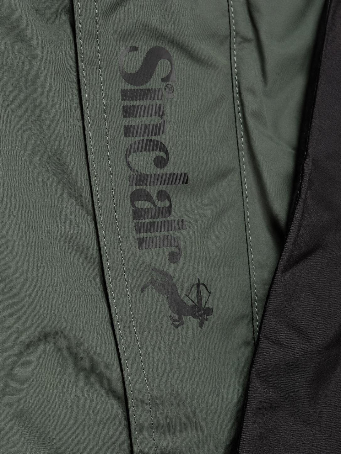 SINCLAIR Two Tone Hooded Jacket Men's Large Black Grey Zip Up Streetwear NWT