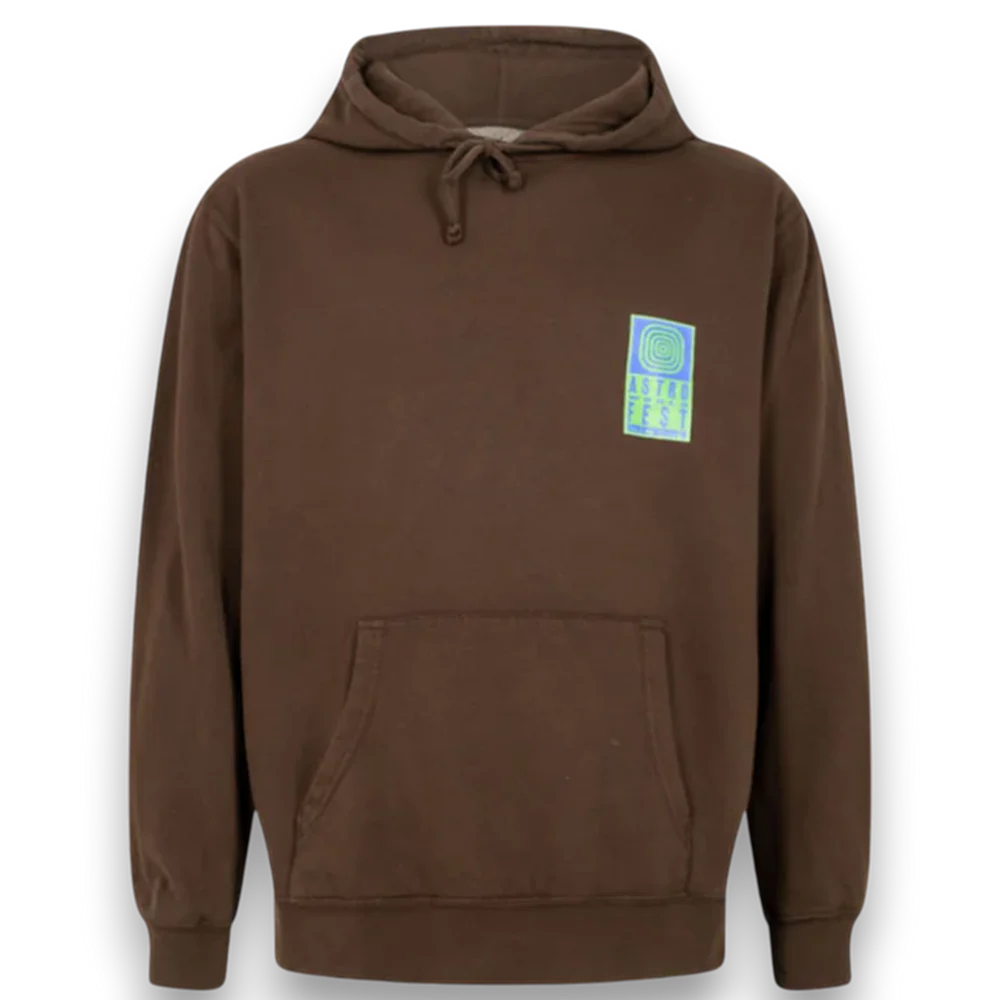 Travis Scott Astrofest Flame Guy Hoodie Brown - Living Legend