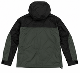 SINCLAIR Two Tone Hooded Jacket Men's Large Black Grey Zip Up Streetwear NWT