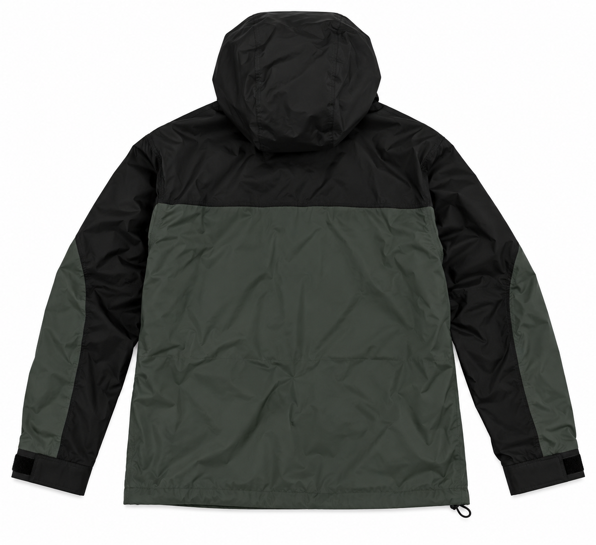 SINCLAIR Two Tone Hooded Jacket Men's Large Black Grey Zip Up Streetwear NWT