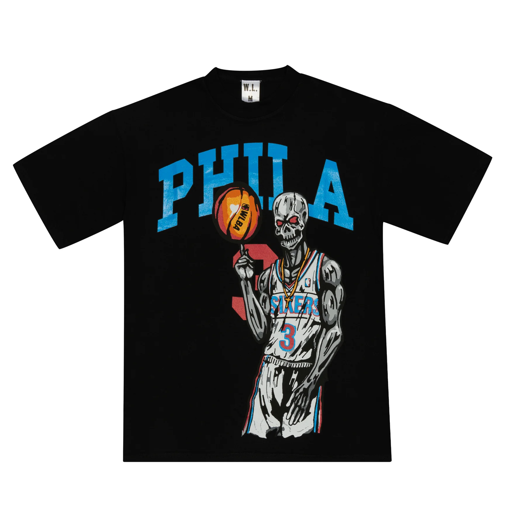 Warren Lotas Philadelphia Sixers Allen Iverson T-Shirt Black - Living Legend