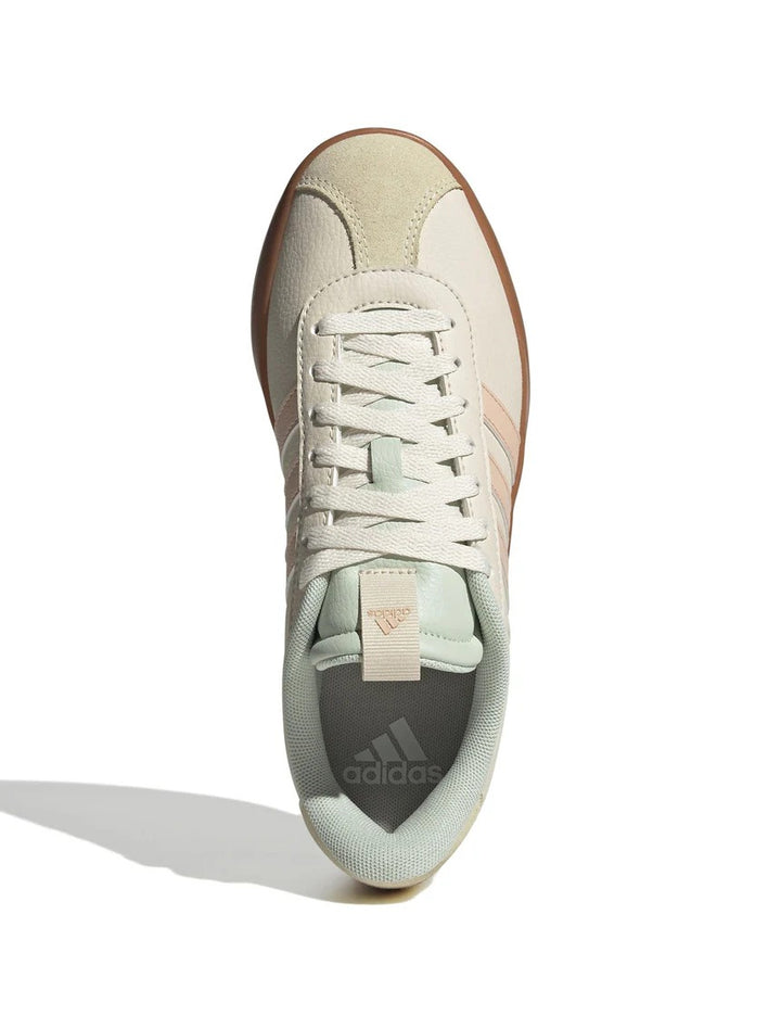 Adidas VL Court 3.0 Shoes - Wonder White/Powder Coral/Linen Green - Living Legend