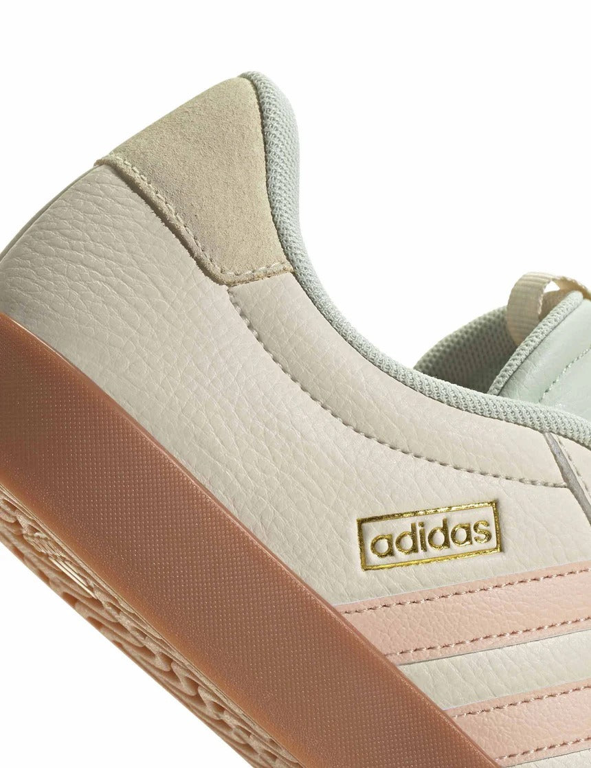 Adidas VL Court 3.0 Shoes - Wonder White/Powder Coral/Linen Green - Living Legend