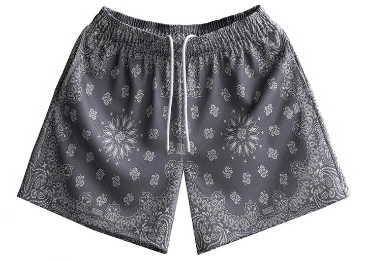 Bravest Studios Paisley Grey Mesh Shorts - Living Legend