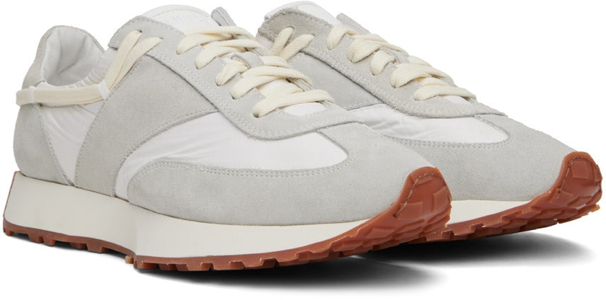 RHUDE Gray Runner Sneakers In White/grey - Living Legend