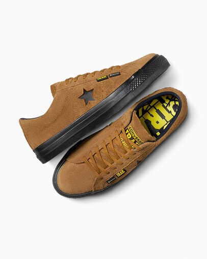Converse X IRAK One Star Pro Gore-Tex Shoes Amber Brown - Living Legend