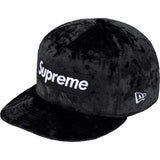 Supreme Crushed Velvet Box Logo New Era Hat