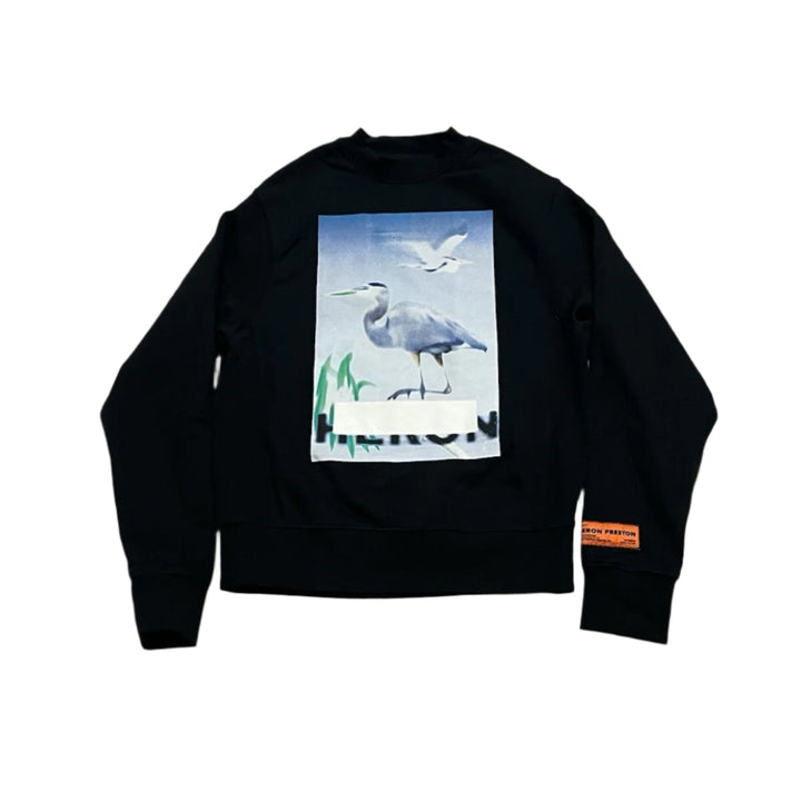 Heron Preston Black Censored Crewneck Sweatshirt