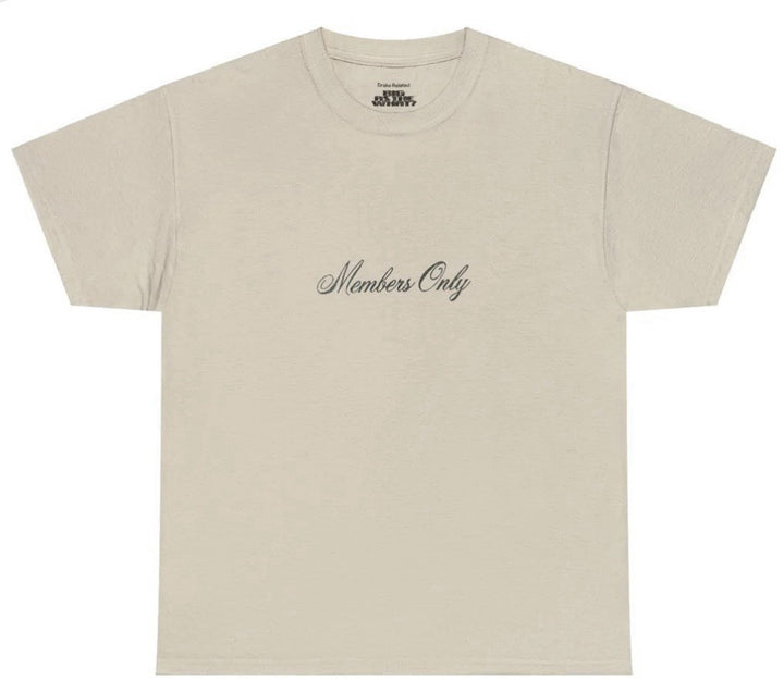 Drake Big As The What Tour OVO Owl Members Only Tee Cream