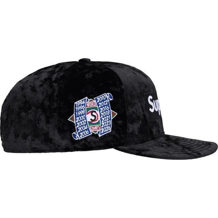 Supreme Crushed Velvet Box Logo New Era Hat