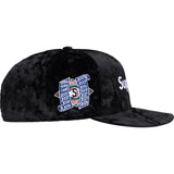 Supreme Crushed Velvet Box Logo New Era Hat