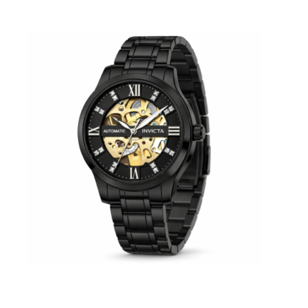 Invicta Objet D Art Automatic Men's Watch w/ Skeleton Dial - 41mm, Black