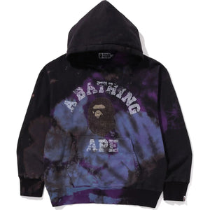 BAPE Tie Dye College Relaxed Fit Pullover Hoodie