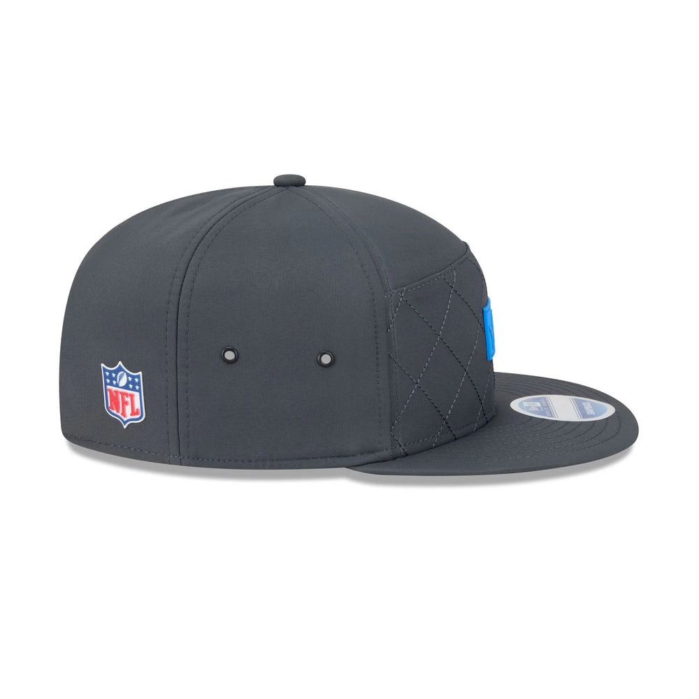 Detroit Lions  2025 Sideline Cold Weather Steel Clouds Split Panel 9FIFTY Snapback