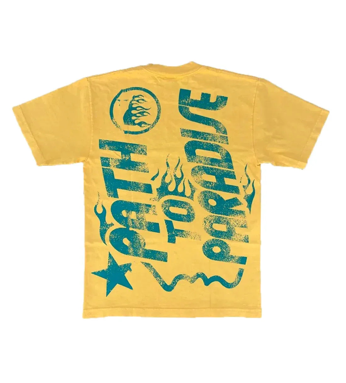 Hellstar Studios "Jesus Emblem" Tee Yellow - Living Legend