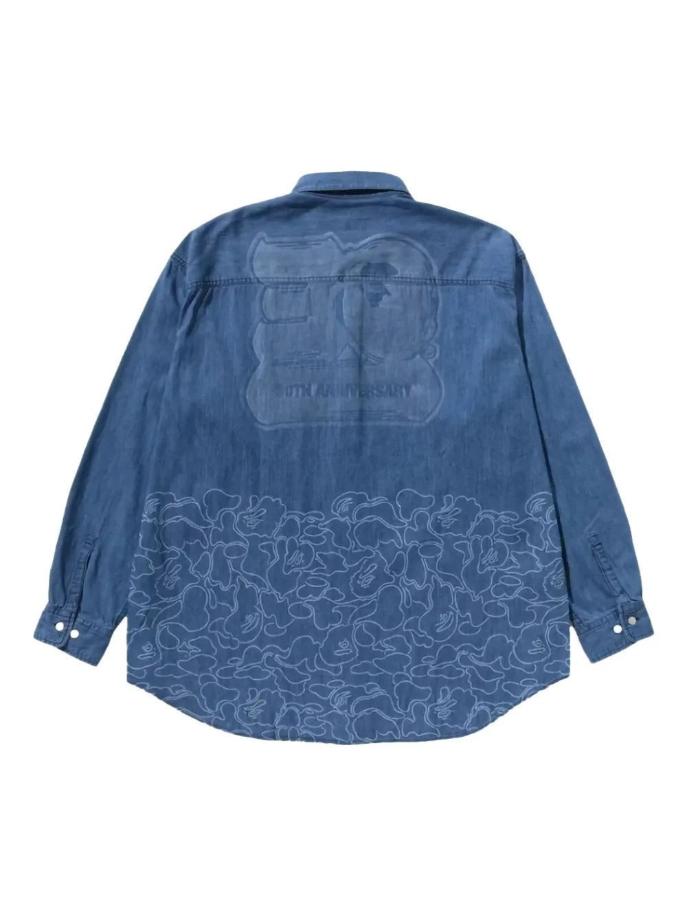 BAPE 30th Anniversary Denim Shirt Light Indigo