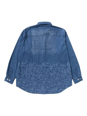 BAPE 30th Anniversary Denim Shirt Light Indigo