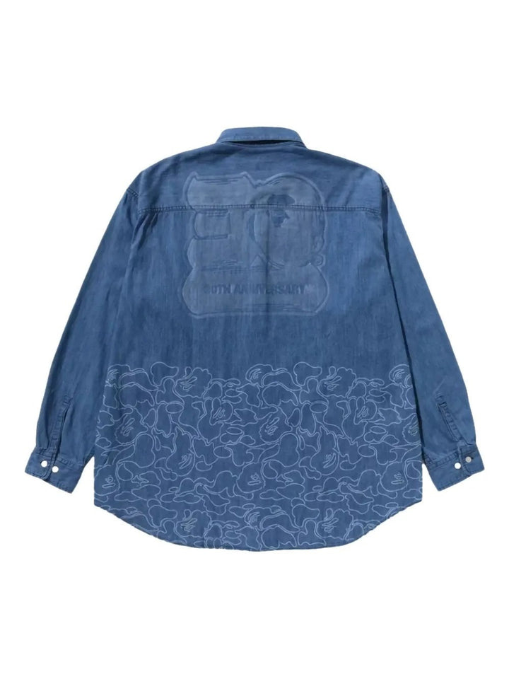BAPE 30th Anniversary Denim Shirt Light Indigo