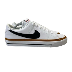 Nike Court Legacy DH3162-100 White Black Desert Ochre Sneakers Mens Size 9