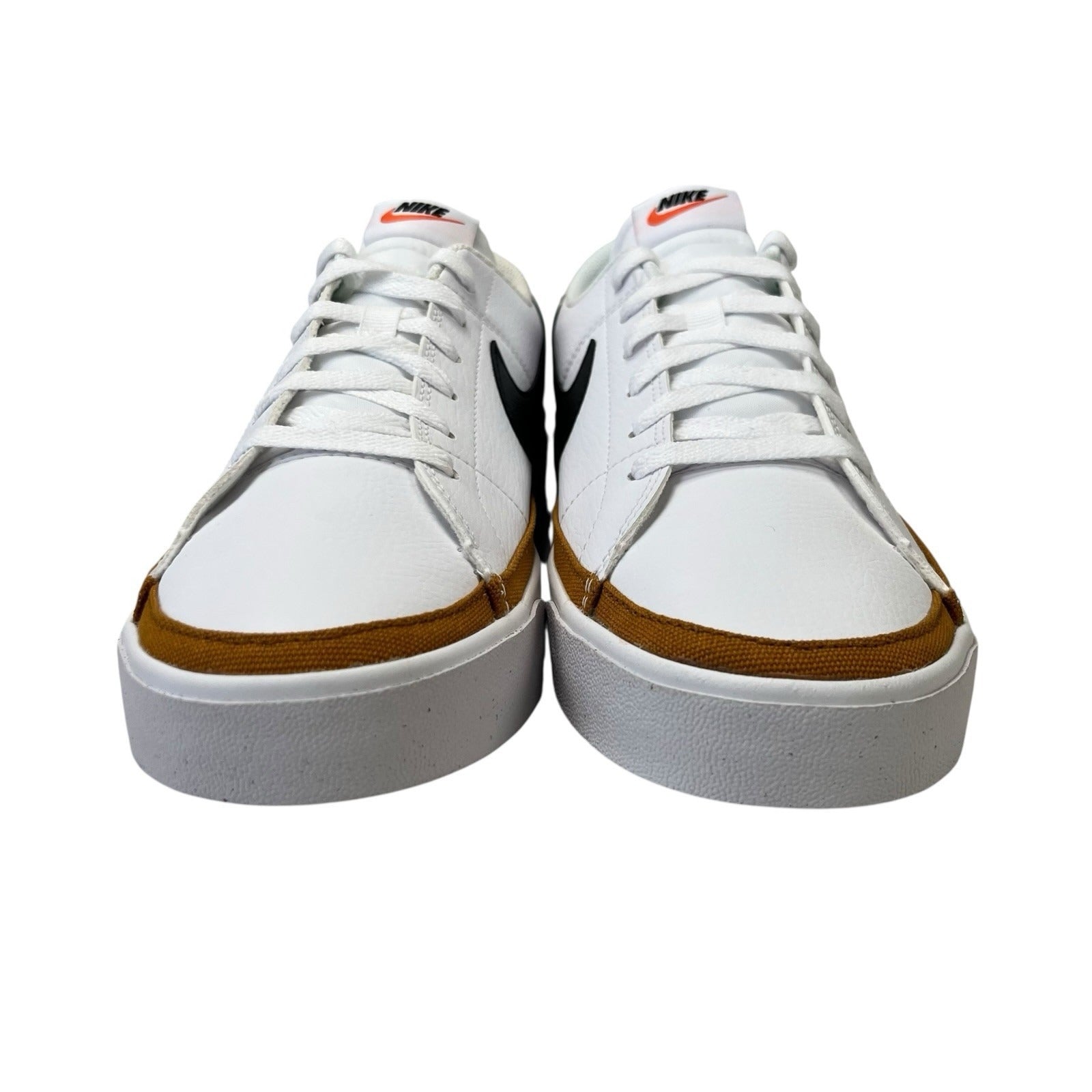 Nike Court Legacy DH3162-100 White Black Desert Ochre Sneakers Mens Size 9