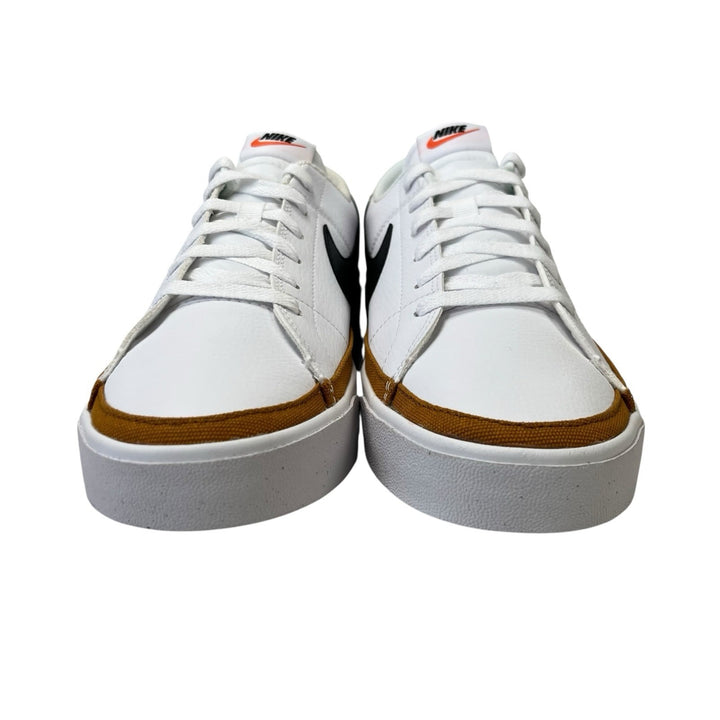Nike Court Legacy DH3162-100 White Black Desert Ochre Sneakers Mens Size 9