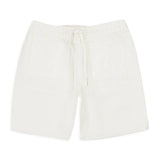 Callipygian White Denim Shorts Women  Drawstring Cotton Casual Summer