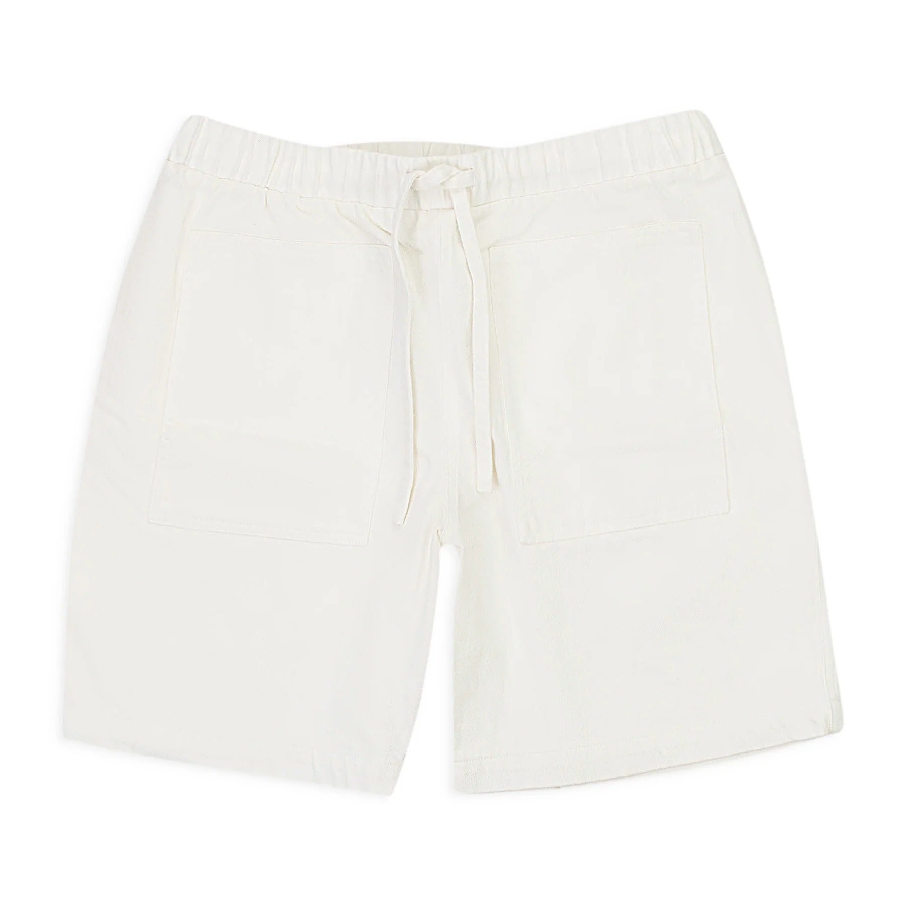 Callipygian White Denim Shorts Women  Drawstring Cotton Casual Summer