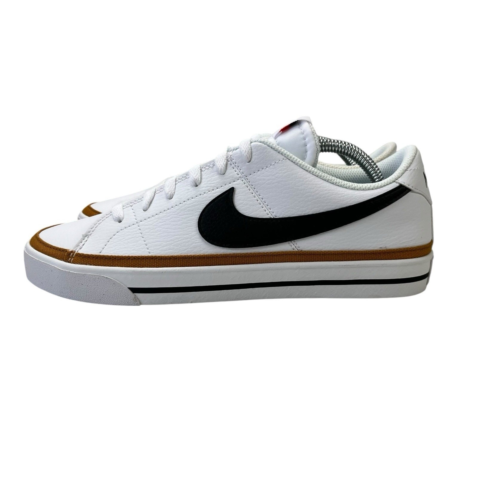 Nike Court Legacy DH3162-100 White Black Desert Ochre Sneakers Mens Size 9