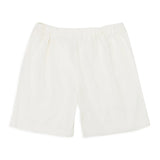 Callipygian White Denim Shorts Women  Drawstring Cotton Casual Summer