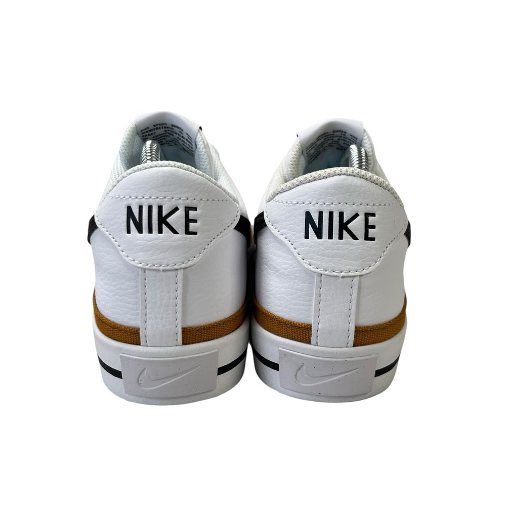 Nike Court Legacy DH3162-100 White Black Desert Ochre Sneakers Mens Size 9