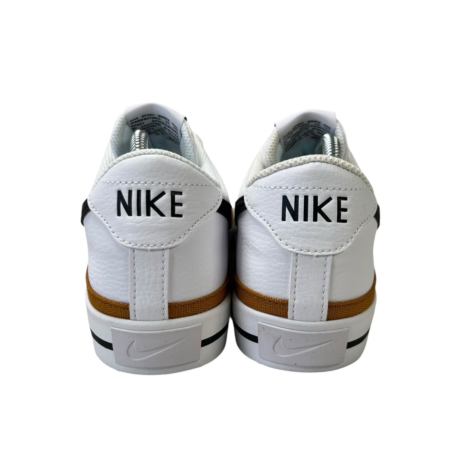 Nike Court Legacy DH3162-100 White Black Desert Ochre Sneakers Mens Size 9