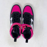 Nike Court Borough Mid 2 Black Pink Sneakers Size 5Y HV0933-100