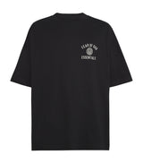 FEAR OF GOD ESSENTIALS Black Cotton University Crest Logo T-Shirt