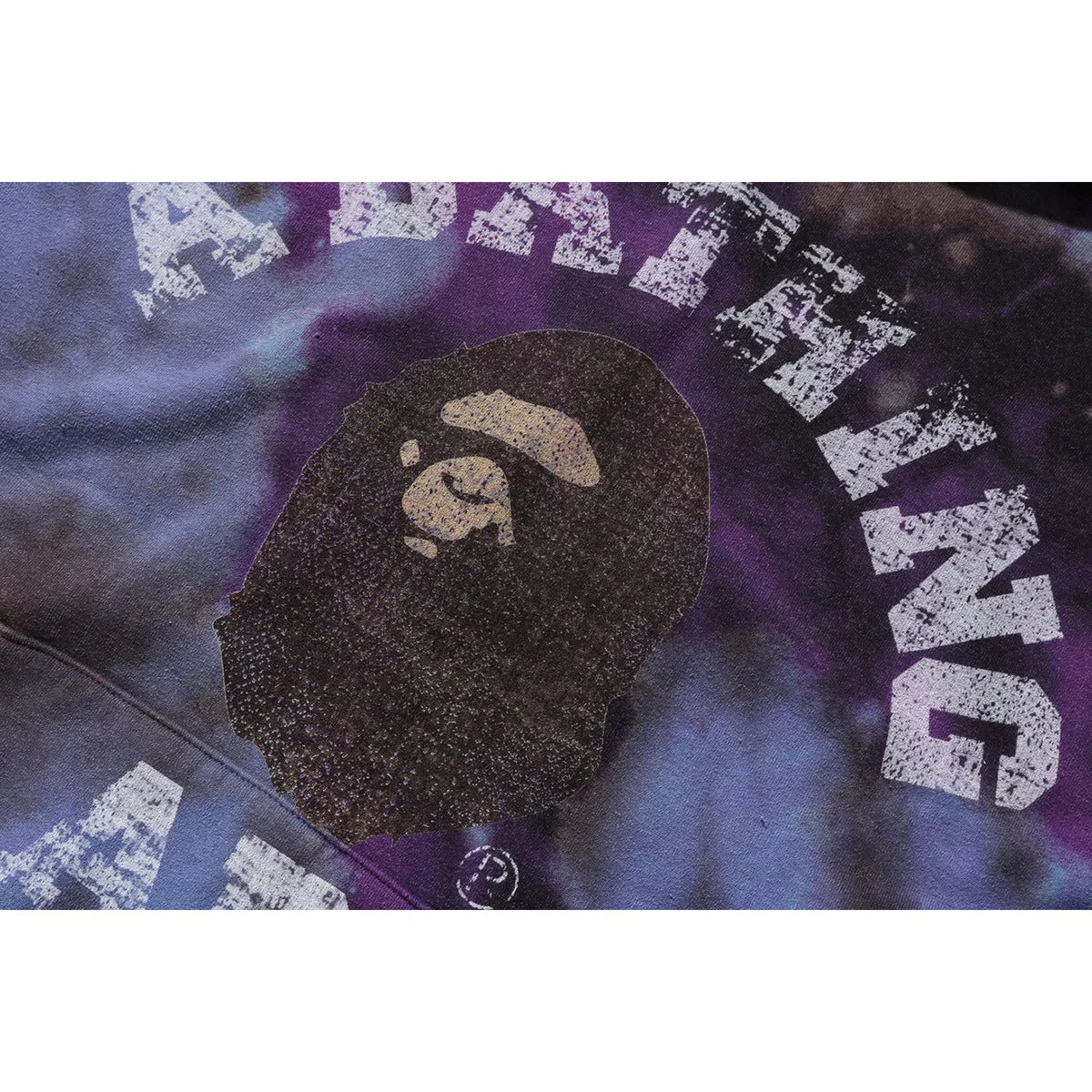 BAPE Tie Dye College Relaxed Fit Pullover Hoodie