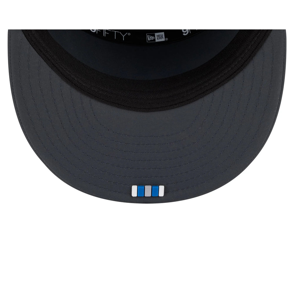 Detroit Lions  2025 Sideline Cold Weather Steel Clouds Split Panel 9FIFTY Snapback