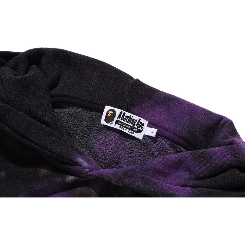 BAPE Tie Dye College Relaxed Fit Pullover Hoodie