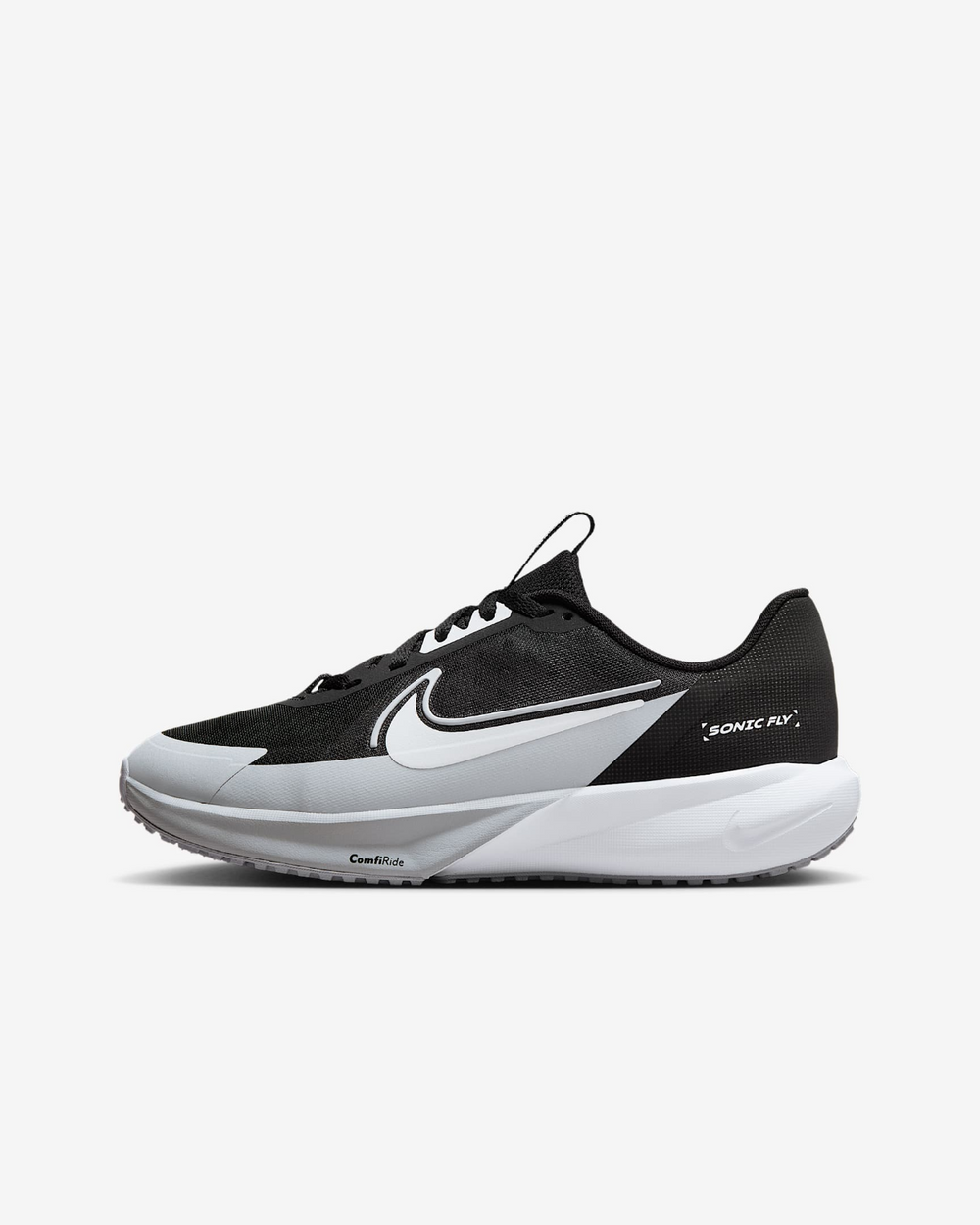 Nike GS Sonic Fly Black Wolf Grey White FZ0017-001