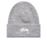 Stussy Stock Cuff Beanie - Grey Heather