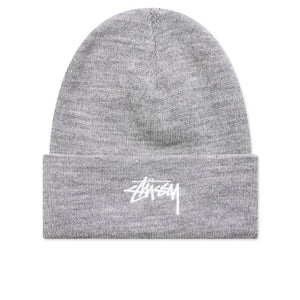 Stussy Stock Cuff Beanie - Grey Heather