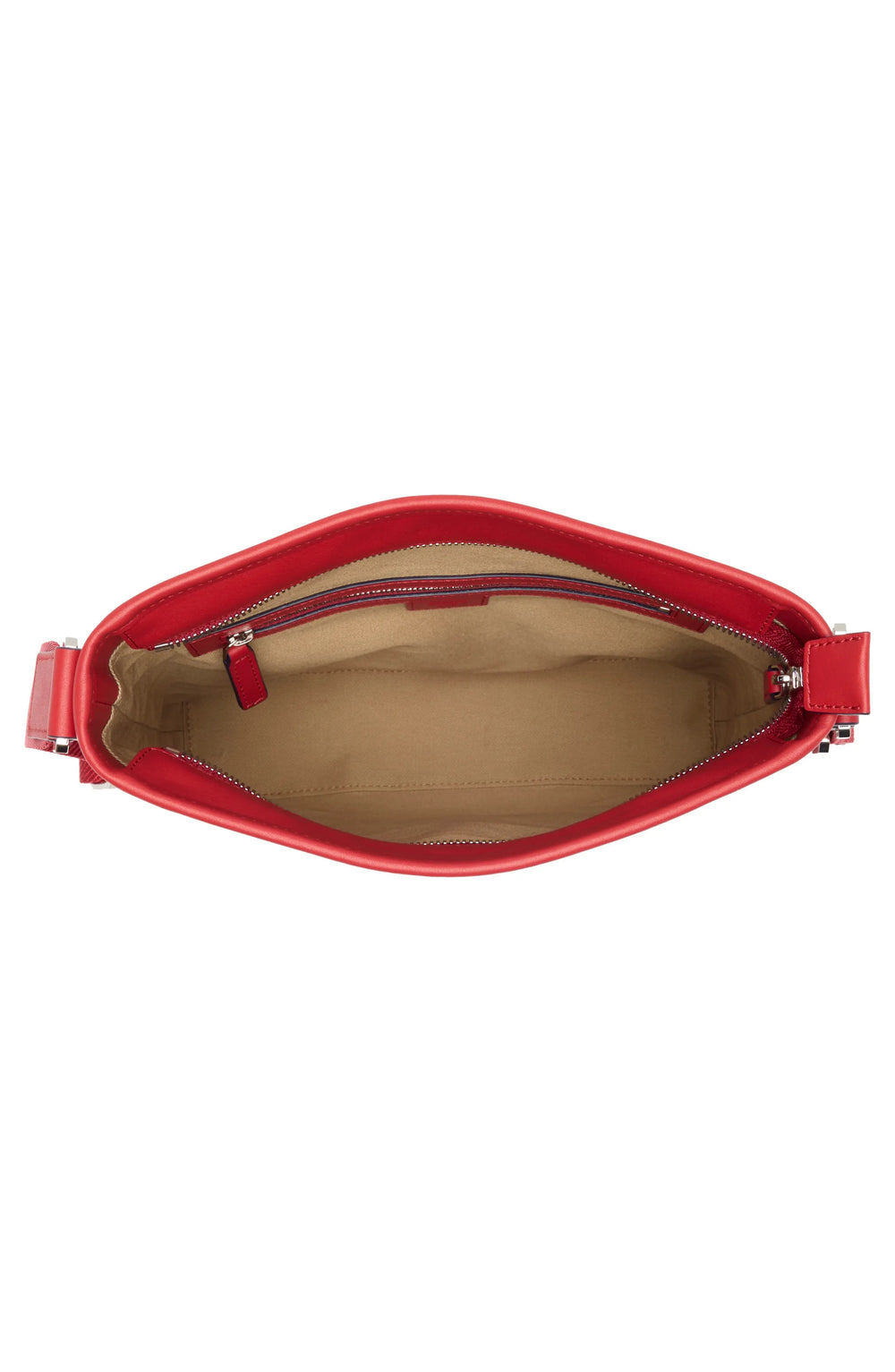 MCM Aren Logo Crossbody Bag Candy Red
